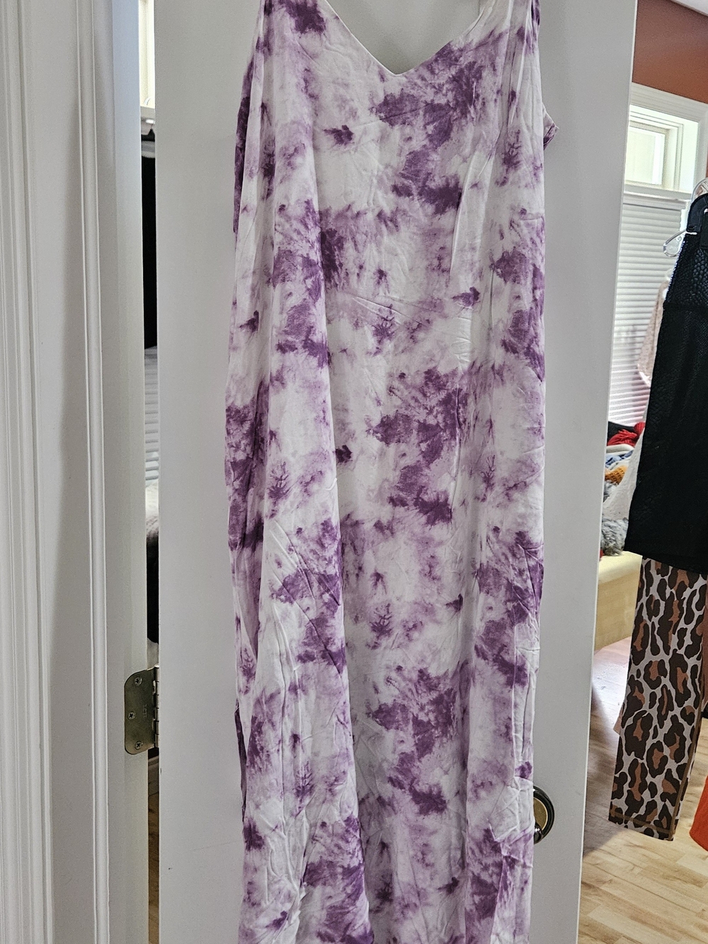 Double Zero Purple Tie-Dye Dress